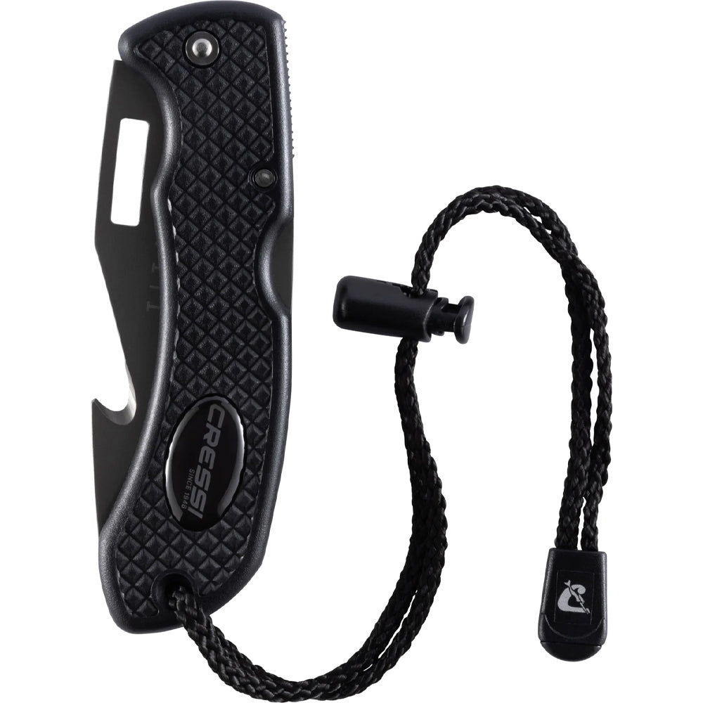 Cressi Chaku Paslanmaz Çelik Dalış Bıçağı - BLACK - TITANIUM