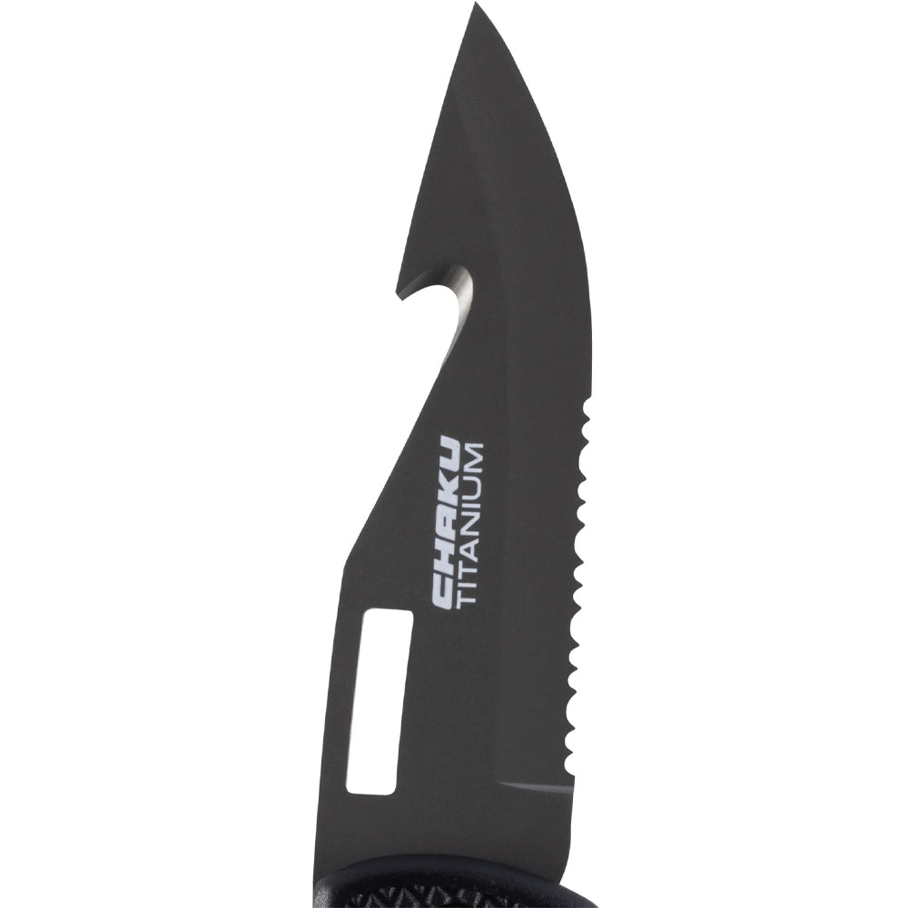 Cressi Chaku Paslanmaz Çelik Dalış Bıçağı - BLACK - TITANIUM