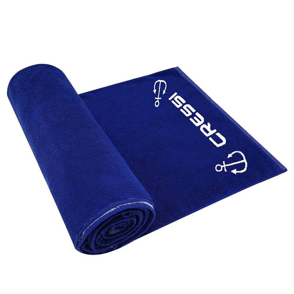 Cressi Cotton Frame Yüzde Yüz Pamuklu Plaj Havlusu - NAVY - 90X180CM