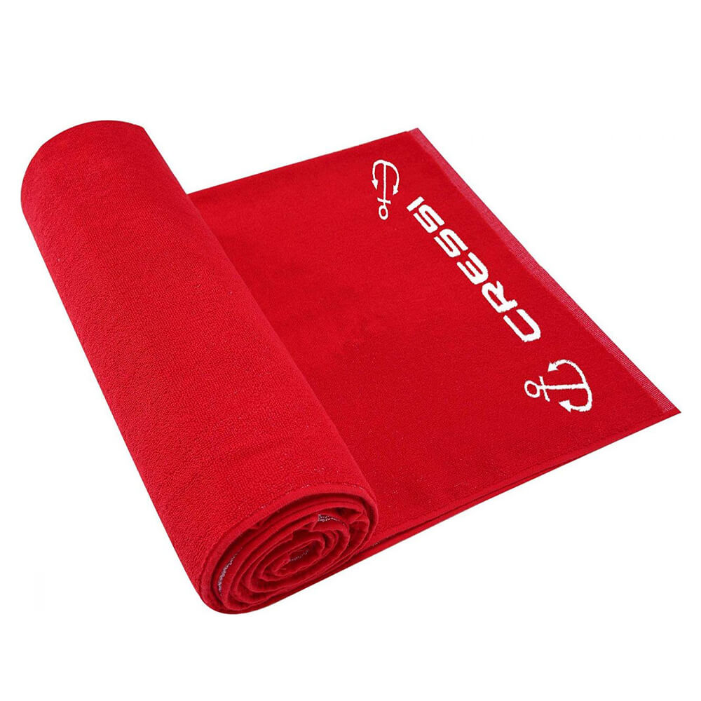 Cressi Cotton Frame Yüzde Yüz Pamuklu Plaj Havlusu - RED - 90X180CM
