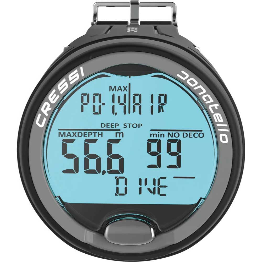 Cressi Donatello Diving Computer - BLACK - SILVER