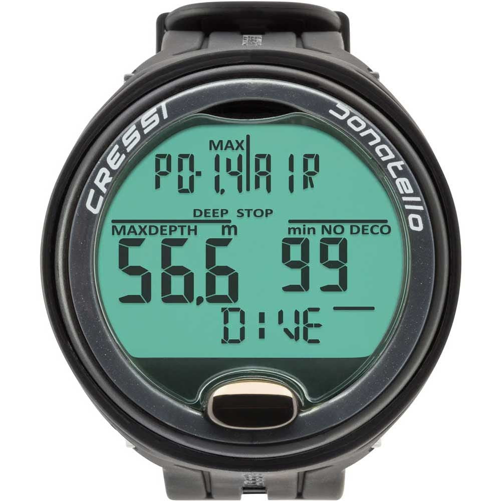 Cressi Donatello Diving Computer - BLACK - SILVER
