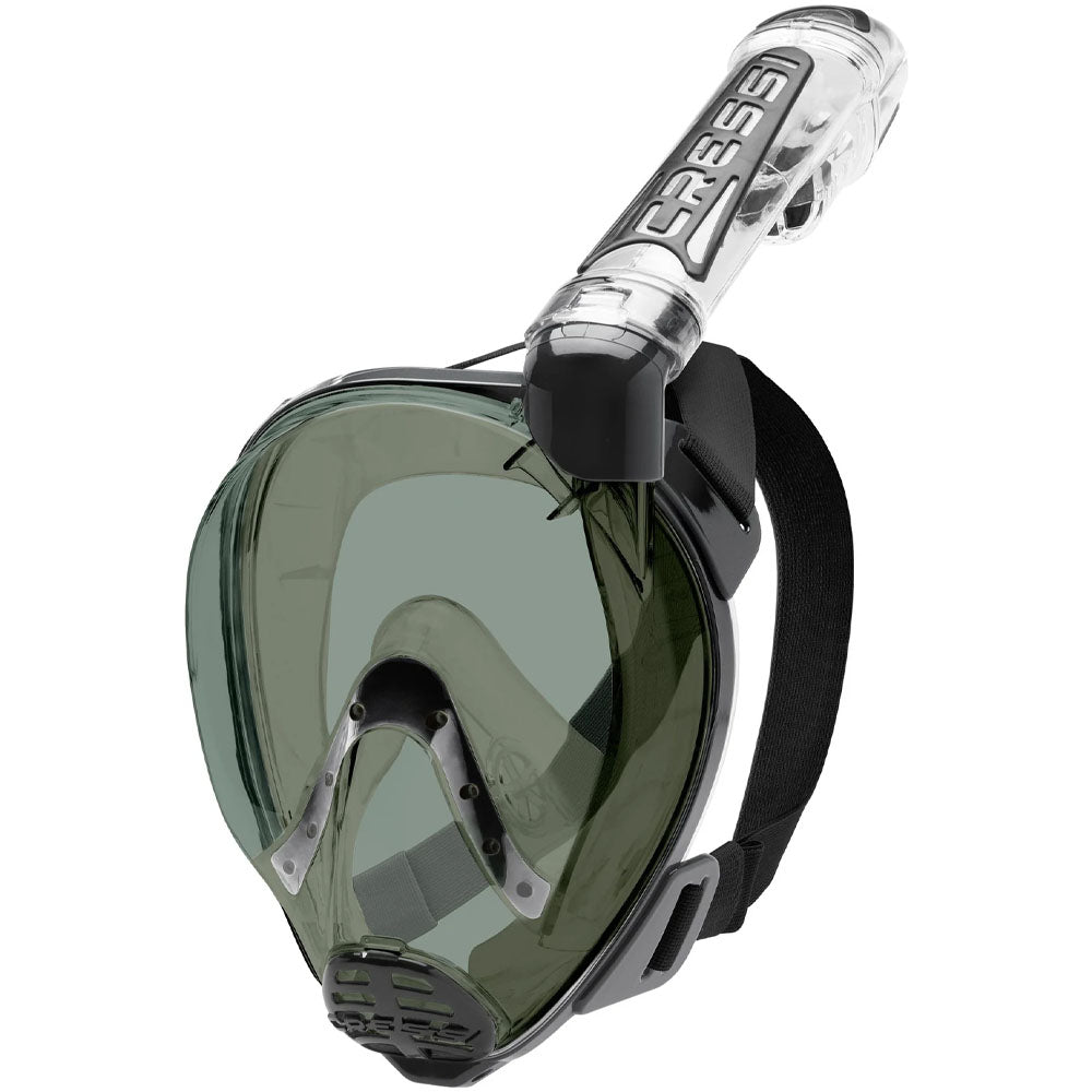 Cressi Duke Tam Yüz Maske - CLEAR-BLACK-SMOKED LENS - M - L