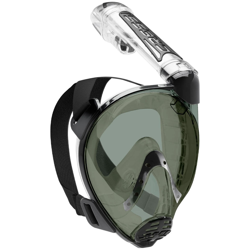Cressi Duke Tam Yüz Maske - CLEAR-BLACK-SMOKED LENS - M - L