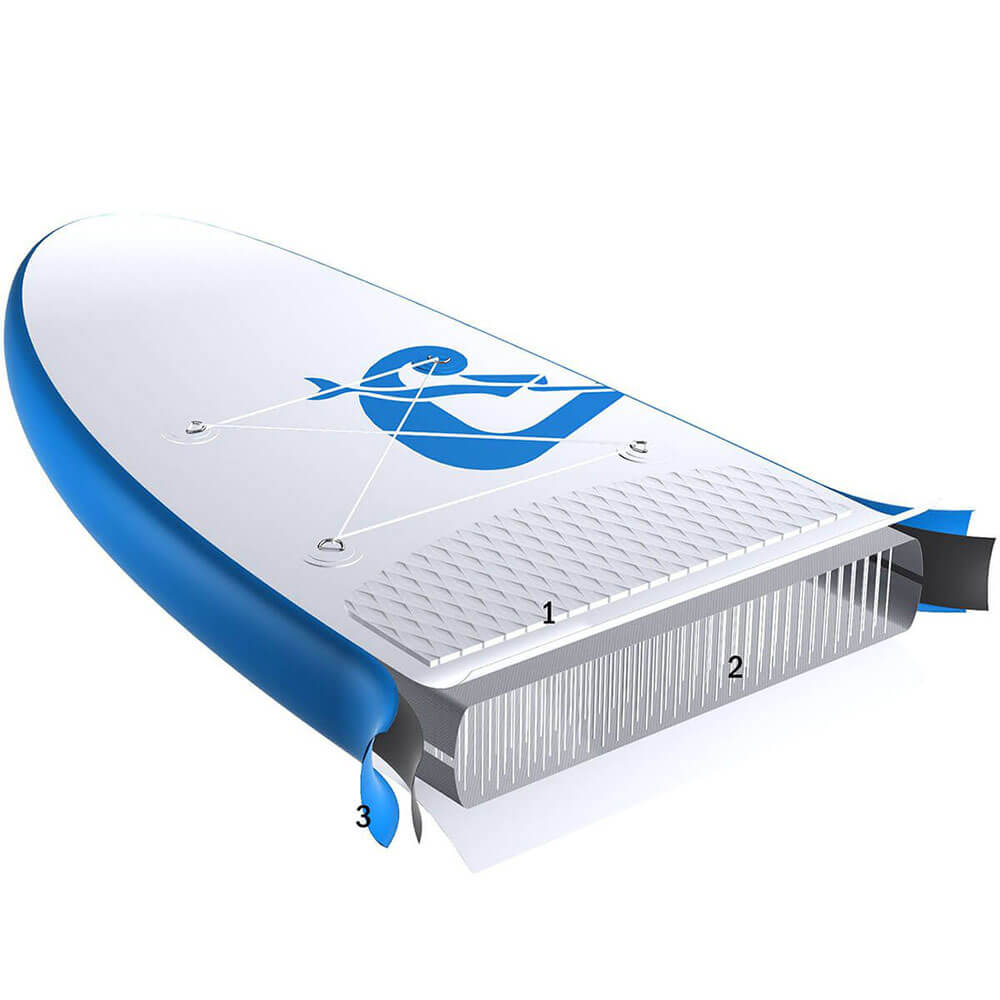 Cressi Element Şişirilebilir Stand Up Paddle (I-SUP) - WHITE-BLUE - 310CM