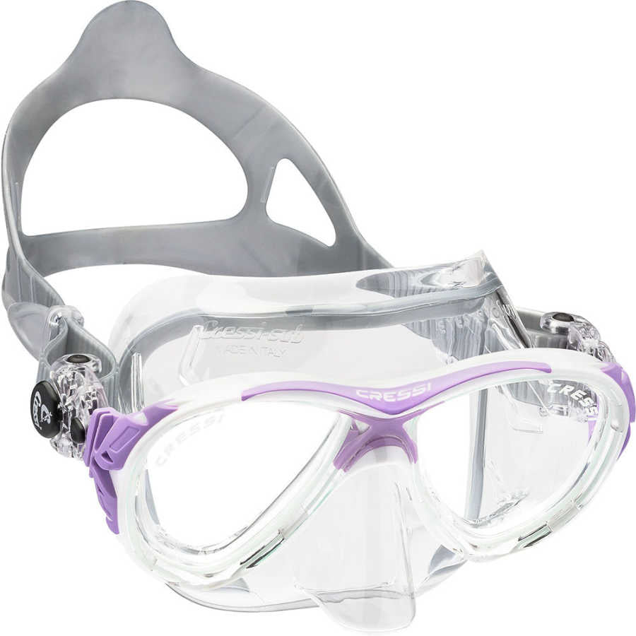 Cressi Eyes Evolution Crystal Dalış Maskesi - CLEAR-LILAC