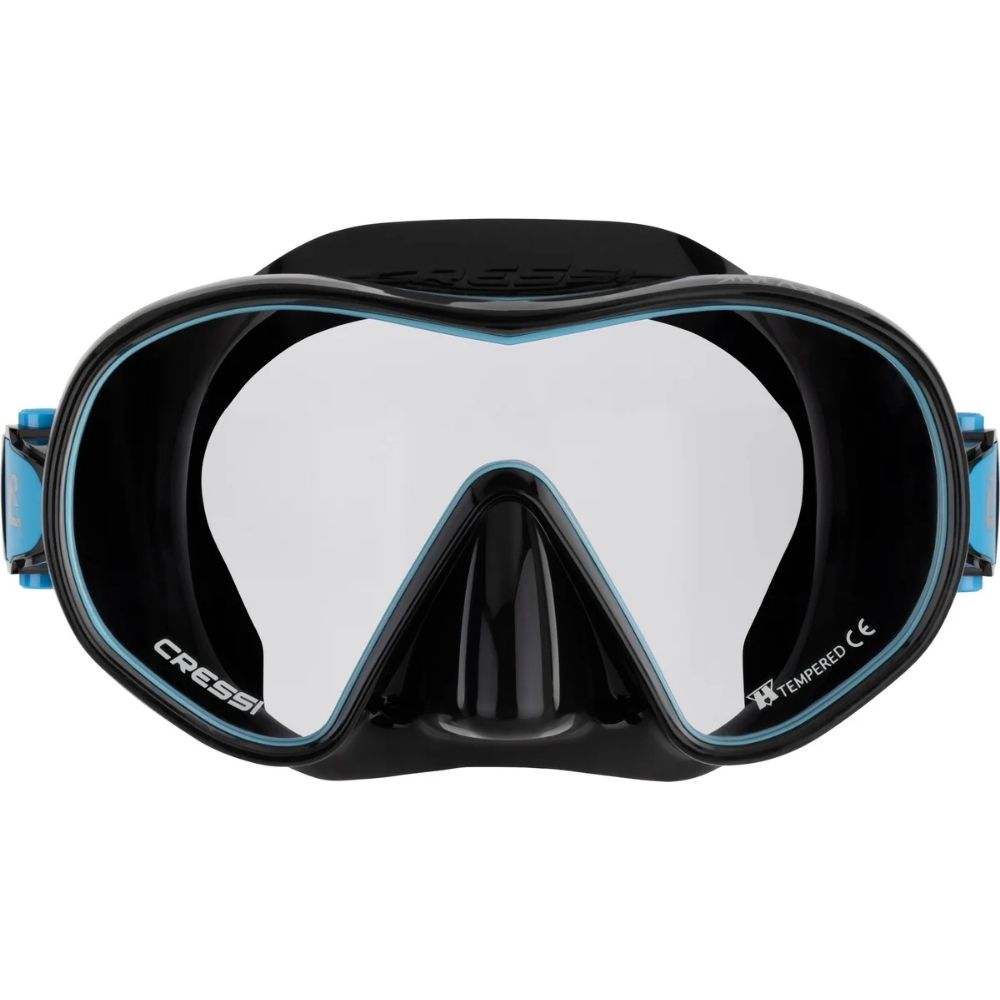 Cressi F-Dual Supernova Maske Şnorkel Seti - BLACK/TURQUOISE