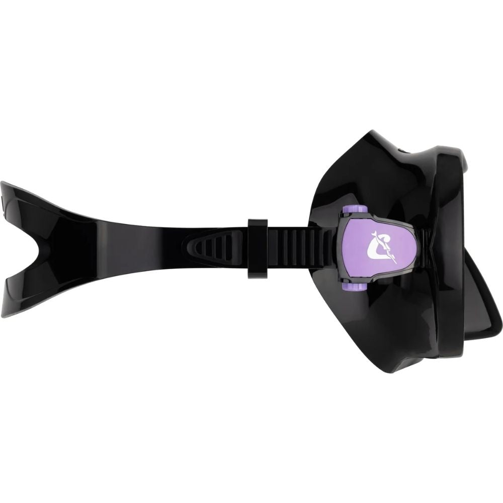 Cressi F-Dual Supernova Maske Şnorkel Seti - BLACK/LILAC