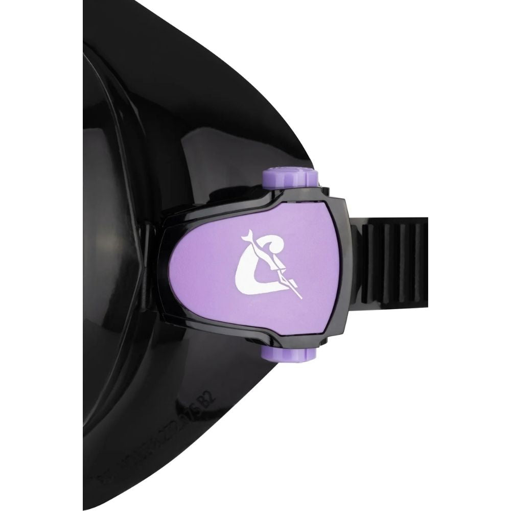 Cressi F-Dual Supernova Maske Şnorkel Seti - BLACK/LILAC