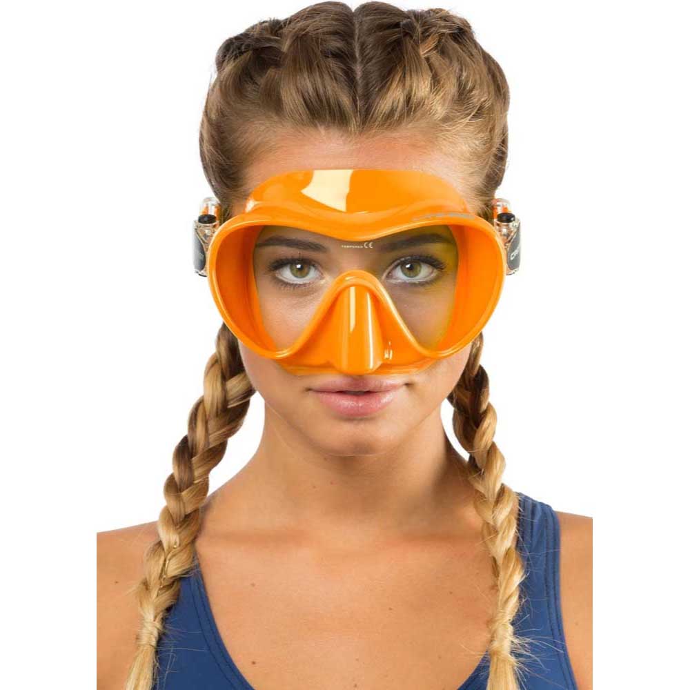 Cressi F1 Frameless Dalış Maskesi - ORANGE - YETİŞKİN