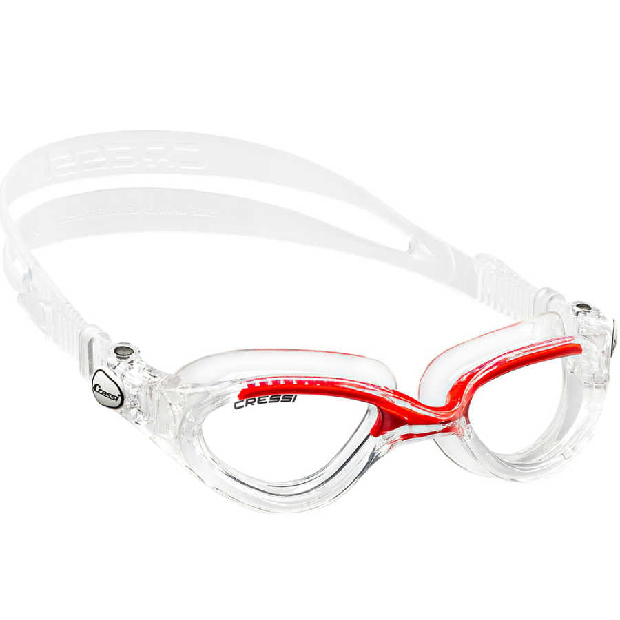 Cressi Flash Deniz Gözlüğü - CLEAR-CLEAR-RED