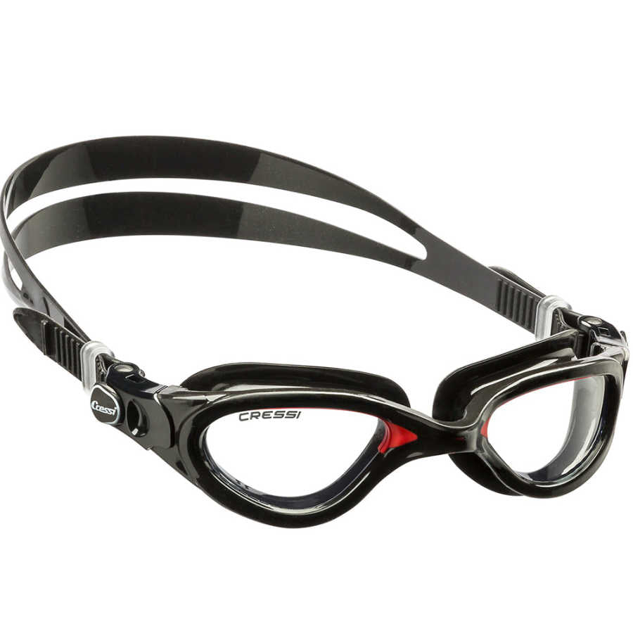 Cressi Flash Deniz Gözlüğü - CLEAR-BLACK-BLACK RED