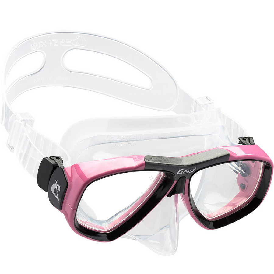 Cressi Focus Dalış Maskesi - CLEAR-PINK