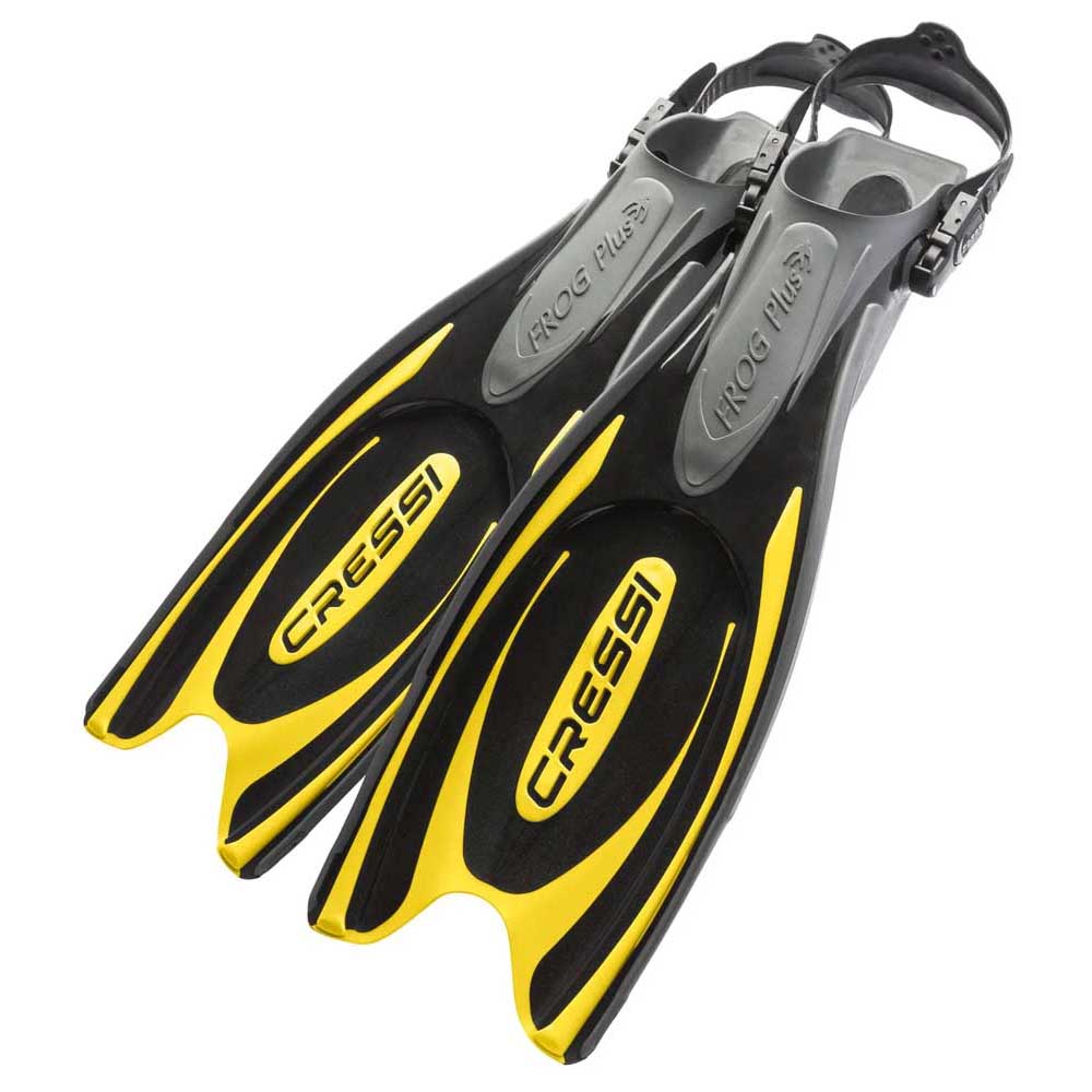 Cressi Frog Plus Dalış Paleti - BLACK-YELLOW - NO:41-44