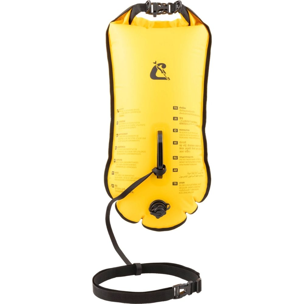 Cressi Glide Pro Yüzme Şamandırası - YELLOW - 28LT