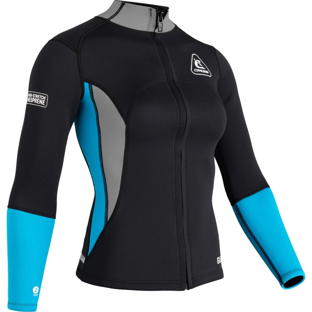 Cressi Guardian Lady Dalış Ceketi - BLACK-A.MARİNE - 2MM - XL - NO:5