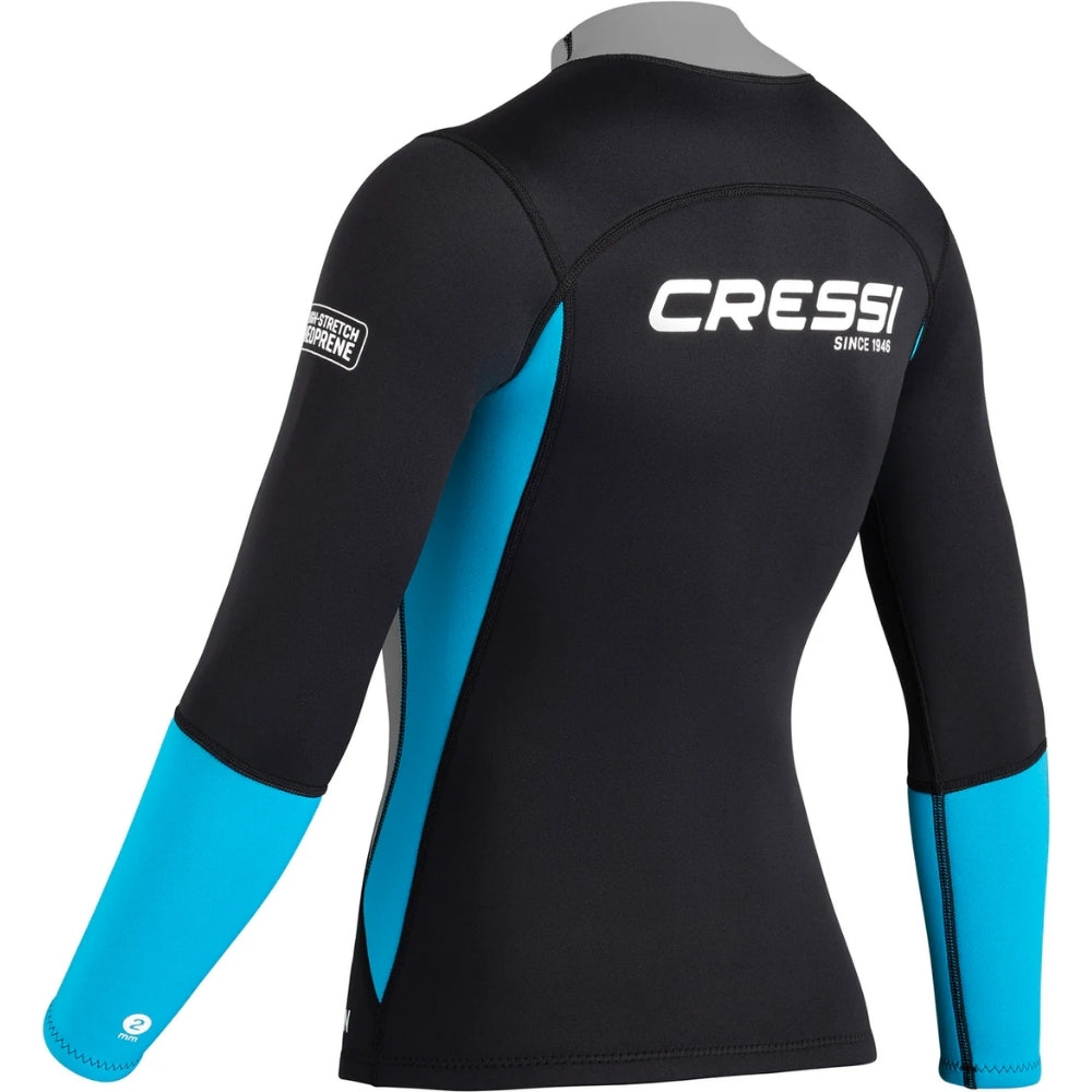 Cressi Guardian Lady Dalış Ceketi - BLACK-A.MARİNE - 2MM - S - NO:2