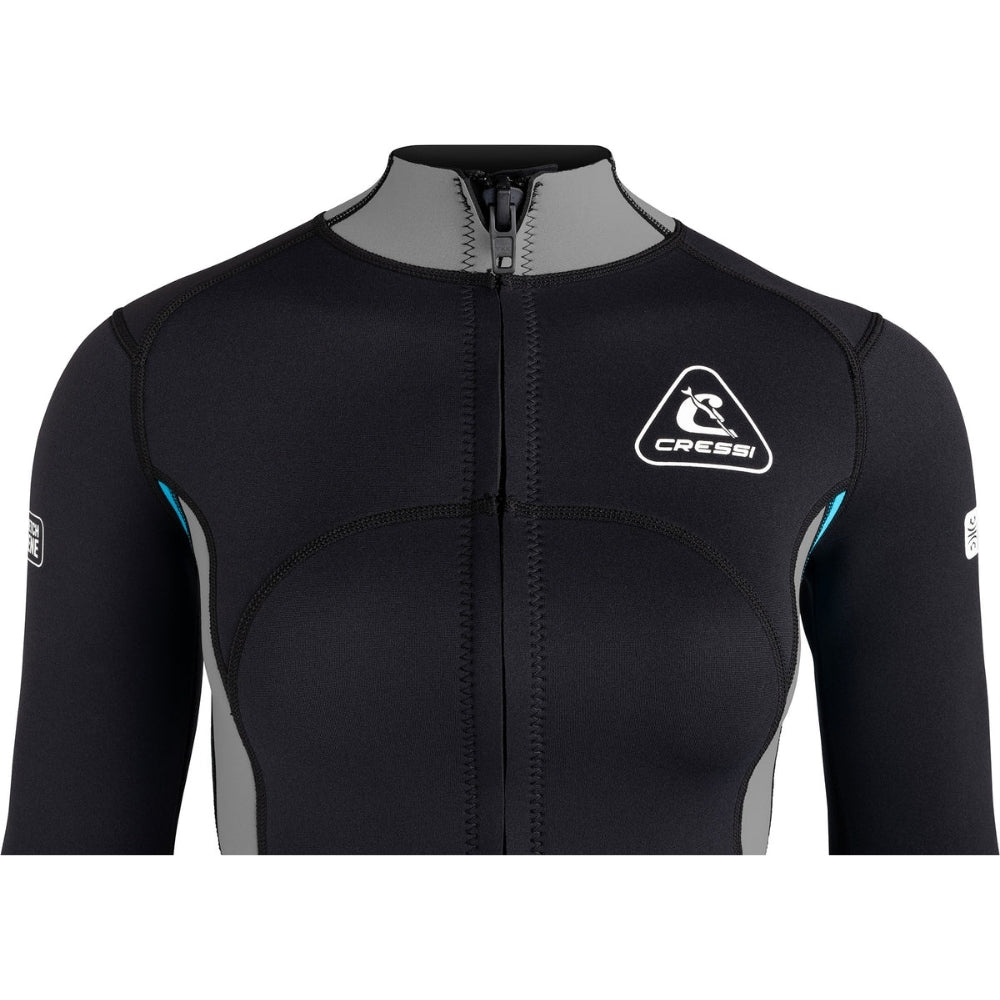 Cressi Guardian Lady Dalış Ceketi - BLACK-A.MARİNE - 2MM - M - NO:3