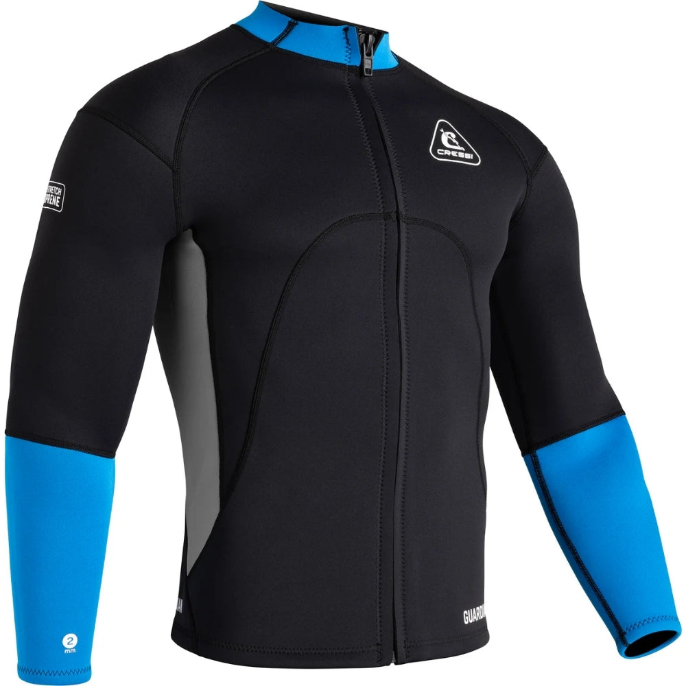 Cressi Guardian Man Dalış Ceketi - BLACK-BLUE - 2MM - L - NO:4