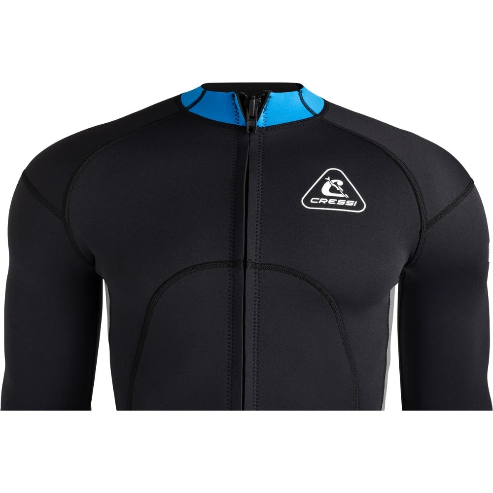 Cressi Guardian Man Dalış Ceketi - BLACK-BLUE - 2MM - L - NO:4