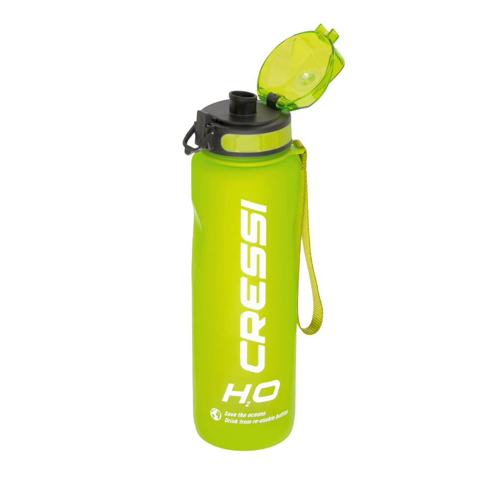 Cressi H2O Frosted Cam Termal Suluk - FOSFOR YEŞİL - 1 LT