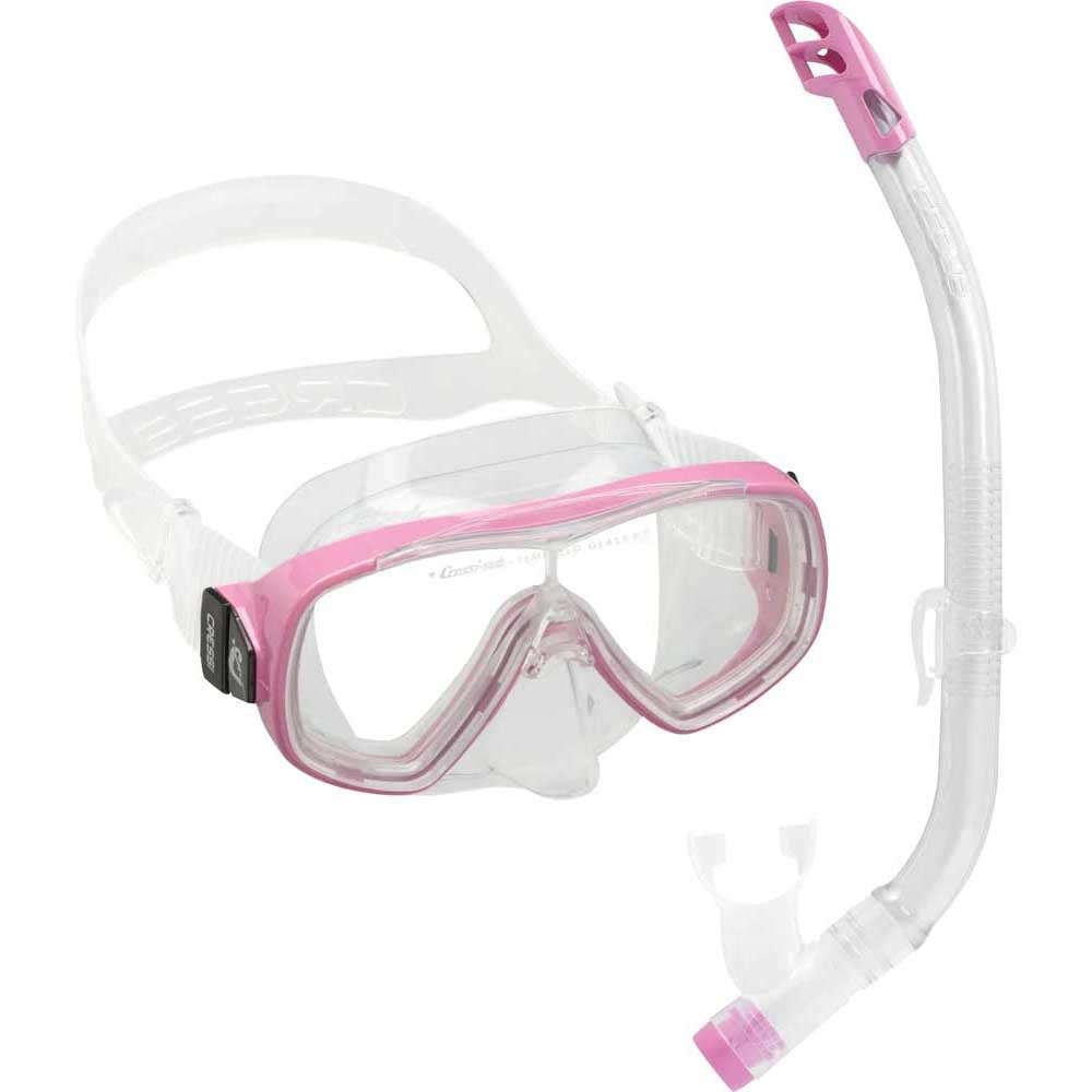 Cressi Junior Ondina Maske Top Şnorkel Seti - CLEAR-PINK