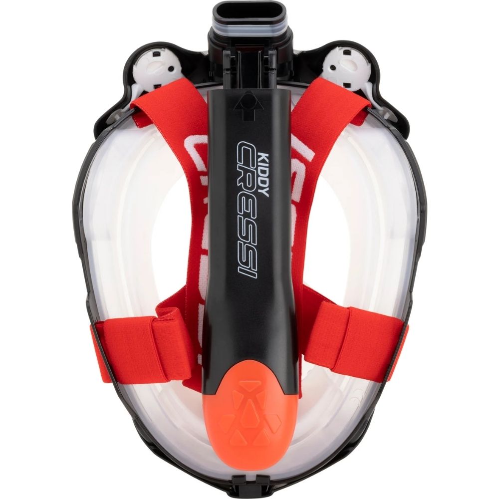 Cressi Kiddy Çocuk Dalış Maskesi - BLACK-CLEAR-RED
