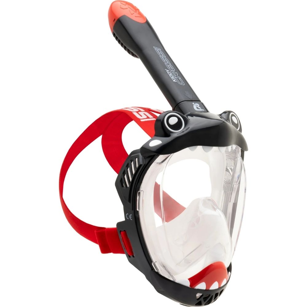 Cressi Kiddy Çocuk Dalış Maskesi - BLACK-CLEAR-RED