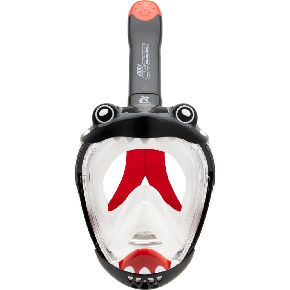 Cressi Kiddy Çocuk Dalış Maskesi - BLACK-CLEAR-RED