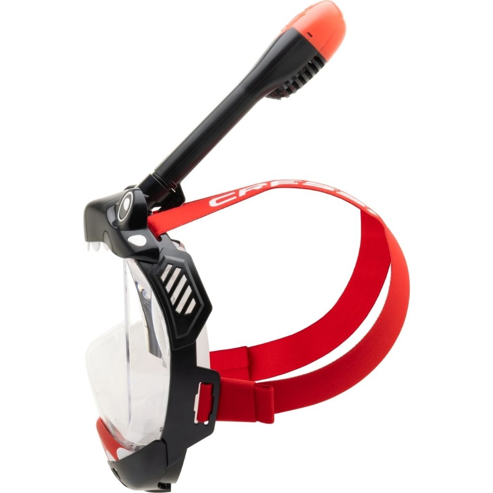 Cressi Kiddy Çocuk Dalış Maskesi - BLACK-CLEAR-RED