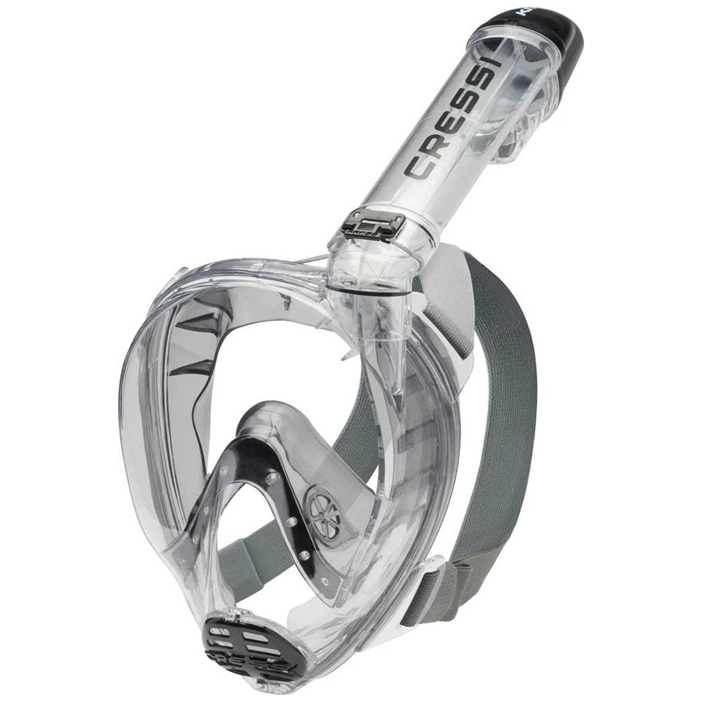 Cressi Knight Tam Yüz Maske - SMOKED/CLEAR - S/M