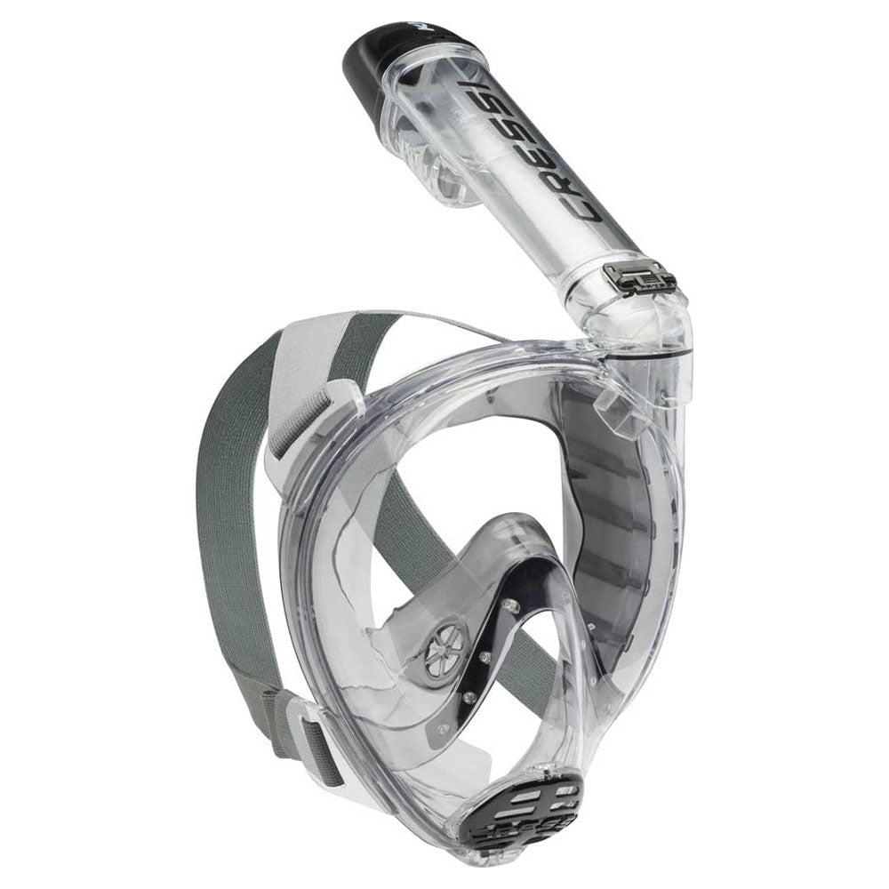 Cressi Knight Tam Yüz Maske - SMOKED/CLEAR - M/L