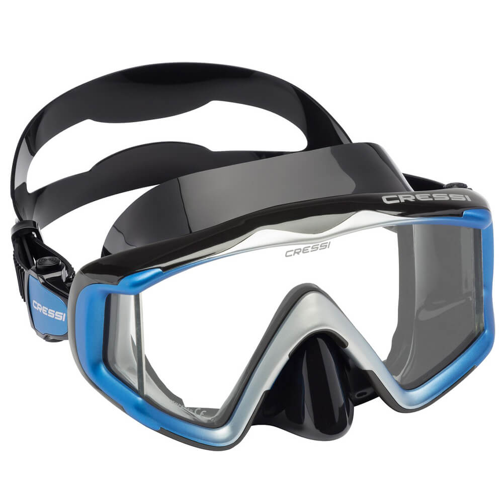 Cressi Liberty Triside Dalış Maskesi - BLACK - BLUE