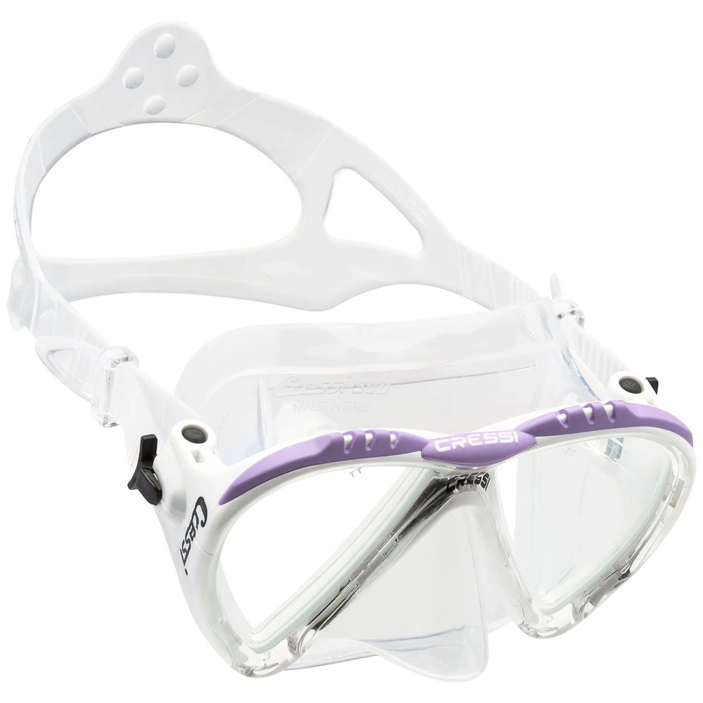 Cressi Lince Dalış Maskesi - WHITE-LILAC