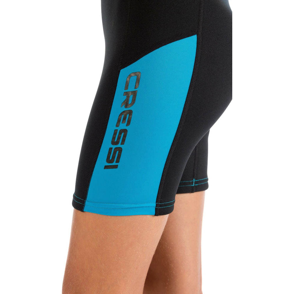Cressi Little Shark Junior Shorty Dalış Elbisesi - BLACK / BLUE - 2MM - 5/6 YAŞ