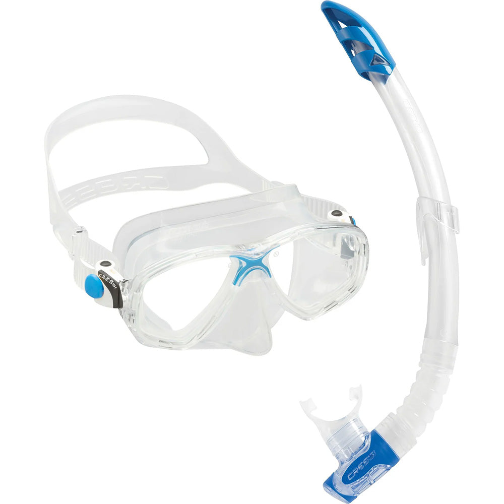 Cressi Marea Maske Gamma Şnorkel Seti - CLEAR-BLUE