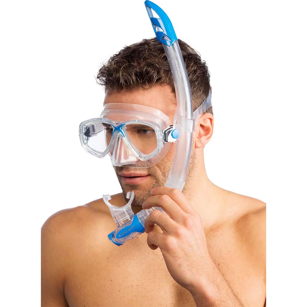 Cressi Marea Maske Gamma Şnorkel Seti - CLEAR-BLUE