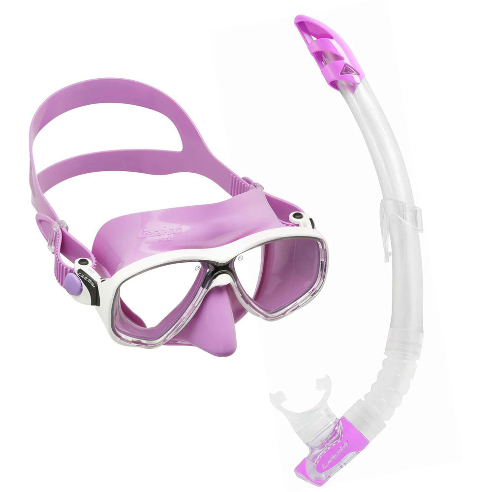 Cressi Marea Maske Gamma Şnorkel Seti - LILAC-LILAC