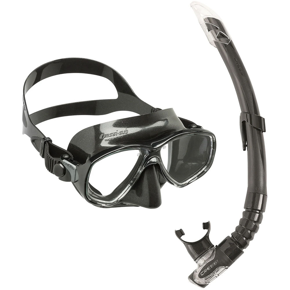 Cressi Marea Maske Gamma Şnorkel Seti - BLACK