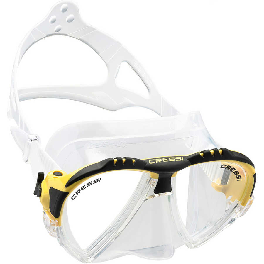 Cressi Matrix Dalış Maskesi - CLEAR-YELLOW