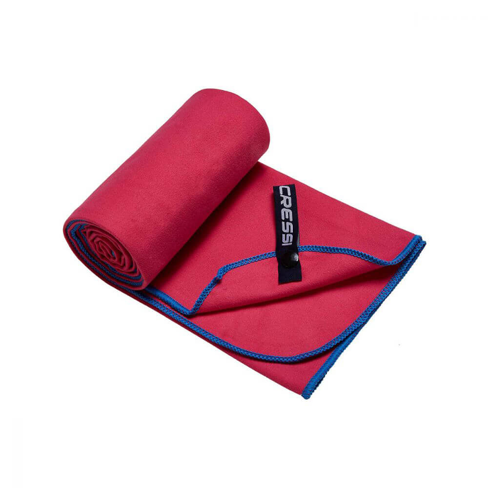 Cressi Mikrofiber İki Renkli Çok Amaçlı Havlu - RED - AZURE - 80X160CM
