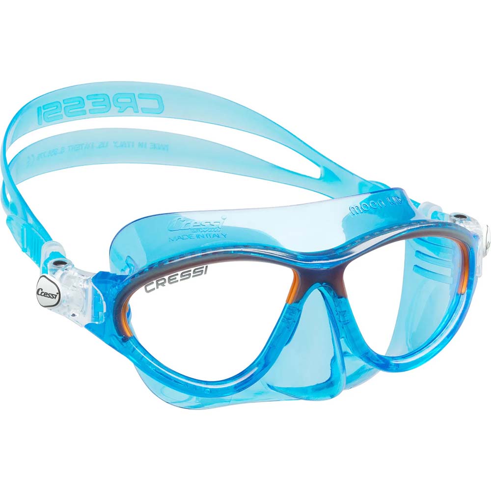 Cressi Moon Çocuk Yüzme ve Dalış Maskesi - BLUE - ORANGE - 5-10 YAŞ