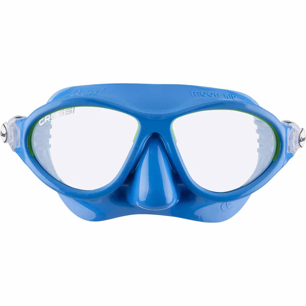 Cressi Moon Çocuk Yüzme ve Dalış Maskesi - BLUE - LIME - 5-10 YAŞ