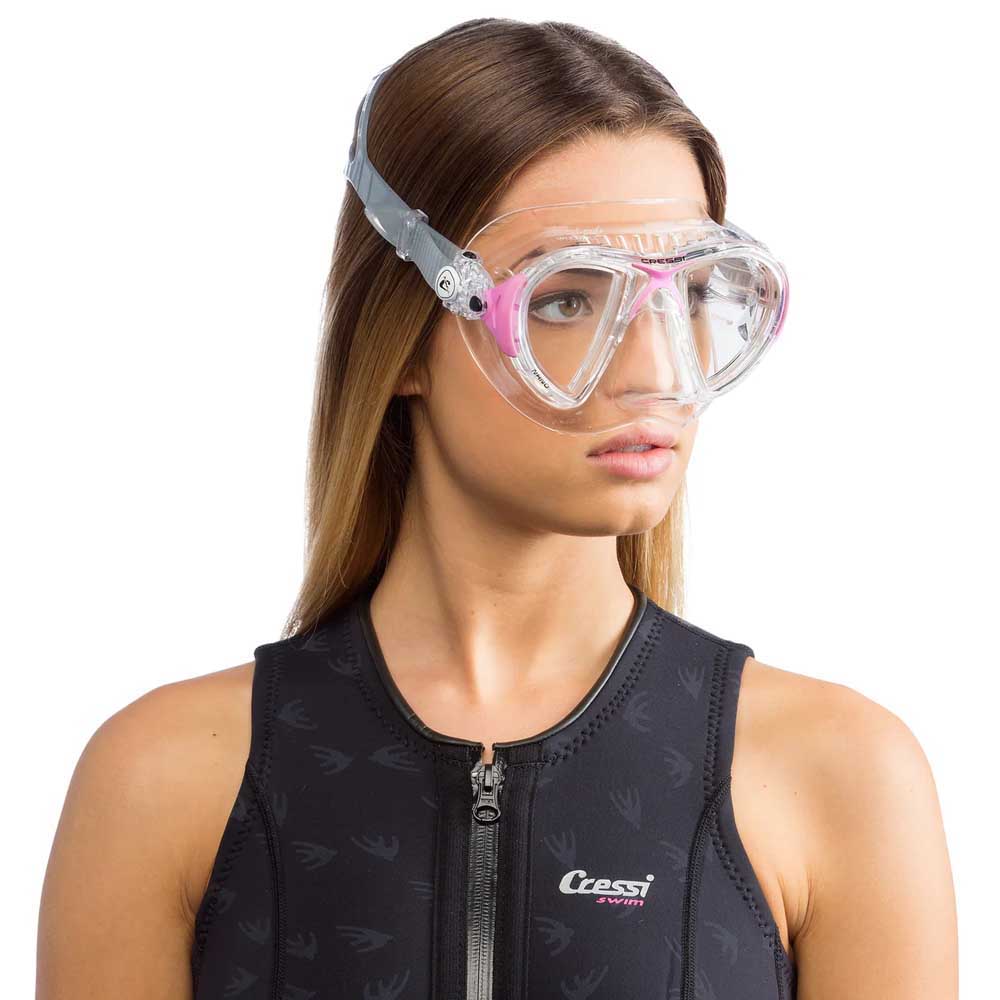 Cressi Nano Dalış Maskesi - CLEAR-PINK