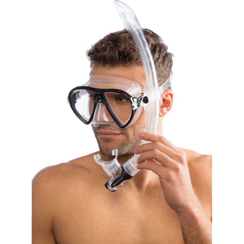Cressi Ocean Maske Gamma Şnorkel Set - CLEAR/BLACK