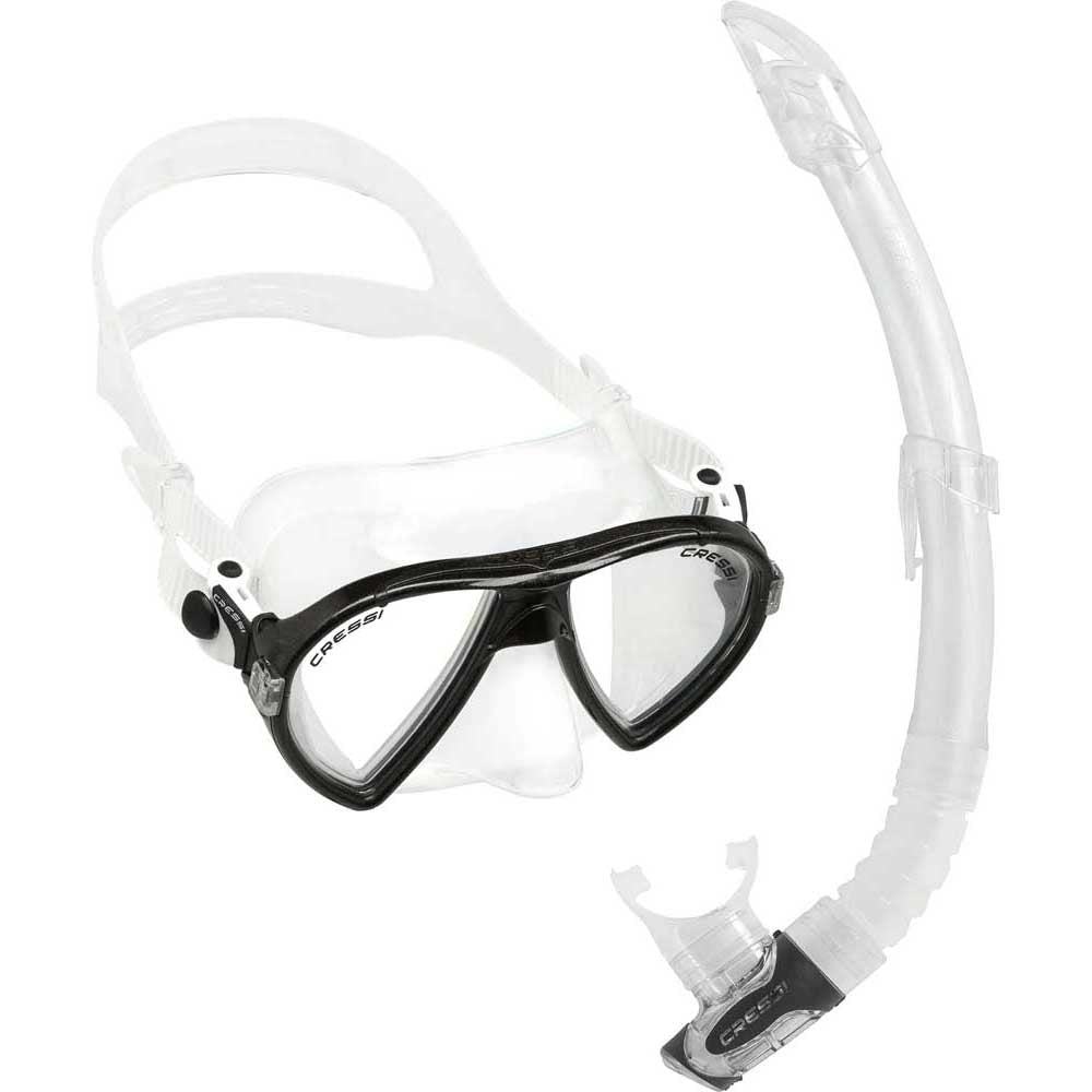 Cressi Ocean Maske Gamma Şnorkel Set - CLEAR/BLACK