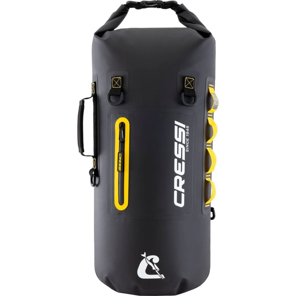 Cressi Ocelot Dry Dalgıç Çantası - BLACK-YELLOW - 30LT