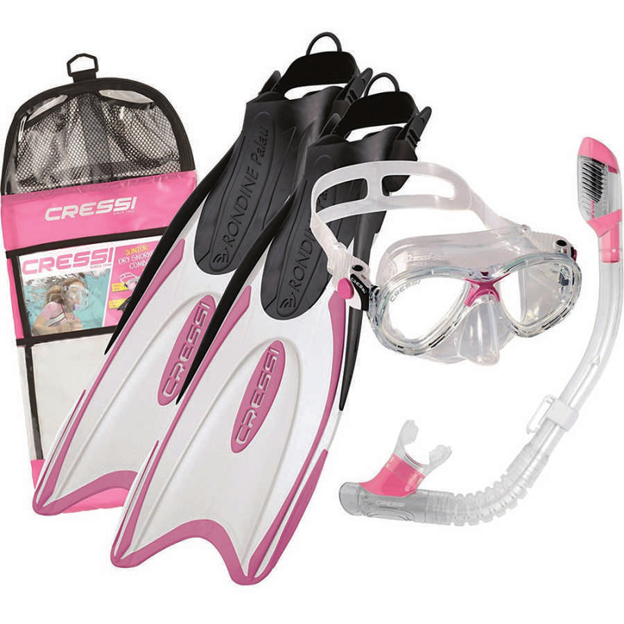 Cressi Palau Kid Palet Maske Şnorkel Seti - PINK - NO:32-35