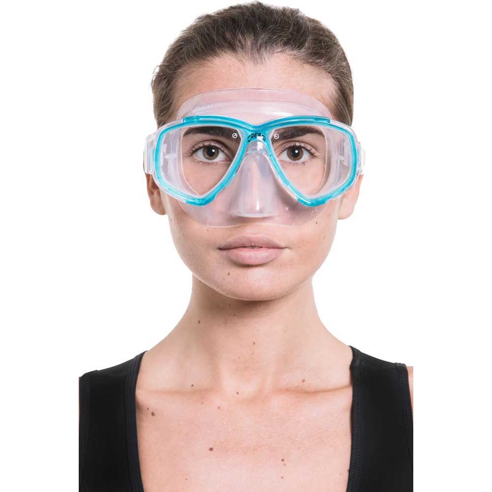 Cressi Perla Dalış Maskesi - CLEAR-AQUAMARINE