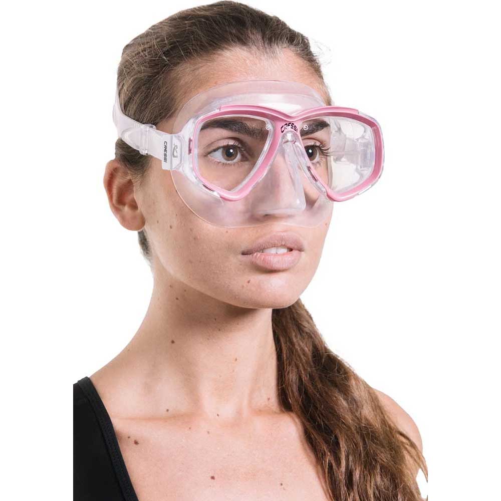 Cressi Perla Dalış Maskesi - CLEAR-PINK